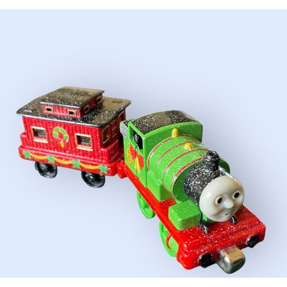 Thomas & Friends Percy Train Caboose Take N Play Diecast Lot 2 Holiday Christmas - Picture 6 of 6